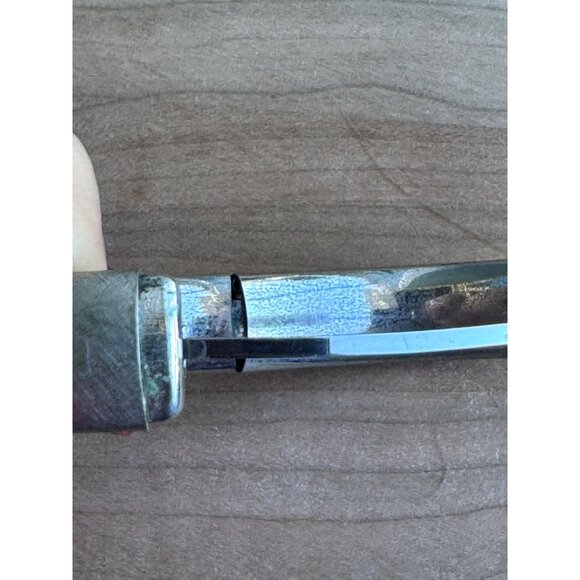 Sterling Silver Hinged Bracelet Engraved Leaf Pattern 7 1/4 Inches Vintage - Picture 6 of 7